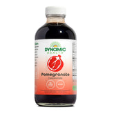 Dynamic Health botella frontal del concentrado de granada mostrando etiqueta y tamaño