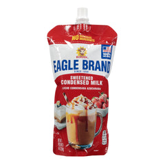 Eagle Brand bolsa frontal mostrando diseño y boquilla, facilita dosificar