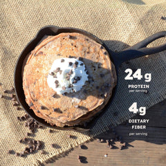Earth Fed Muscle detalle de la textura de la mezcla y ventaja de fácil preparación