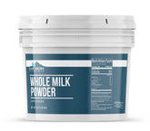 Earthborn Elements balde 64 oz frontal mostrando etiqueta y sellado, conveniencia de almacenamiento