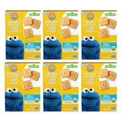 Earth's Best caja frontal Letter of the Day mostrando diseño y pack de 6