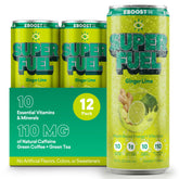 EBOOST lata frente Ginger Lime muestra diseño y claridad del producto