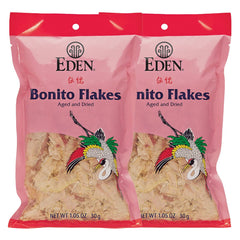 Eden Bonito Flakes frente del empaque mostrando producto y beneficio de autenticidad