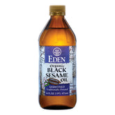 Eden Organic botella frontal de 16 oz en vidrio ámbar mostrando etiqueta clara y presentación premium