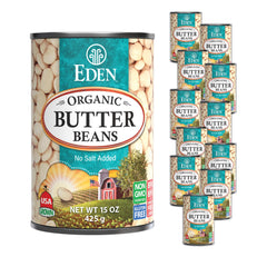 CREATION AND MAINTENANCE OF PURITY IN FOOD lata Eden Organic frente muestra contenido beneficiosa