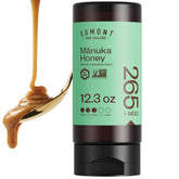 Egmont Honey botella frontal Mānuka 350g, práctica para dosificar