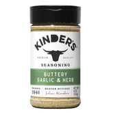 EH95 K Buttery Garlic and Herb vista frontal del envase muestra la etiqueta y tamaño de 8 oz