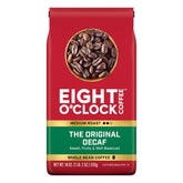 Eight O'Clock empaquetado frontal con presentación clara y aroma conservado