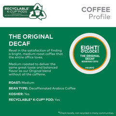 Eight O'Clock cápsula insertada en cafetera Keurig para uso fácil
