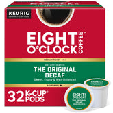 Eight O'Clock Coffee frente del empaque mostrando el sello y beneficios