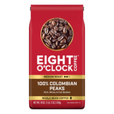 Eight O'Clock Coffee vista frontal del empaque que garantiza frescura