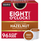 Eight O'Clock Coffee frente del empaque Hazelnut con aspecto fresco y atractivo