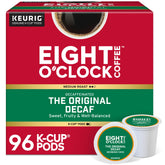 Eight O'Clock paquete frontal 96 cápsulas mostrando cantidad y marca