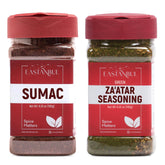 Eastanbul empaque frontal del set sumac y za'atar, presentación clara y práctica