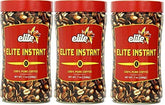 Elite empaque frontal paquete de tres mostrando conveniencia y certificación Kosher
