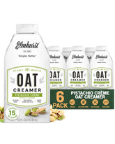 Elmhurst frente del envase mostrando diseño y sello nutritivo, claridad y confianza