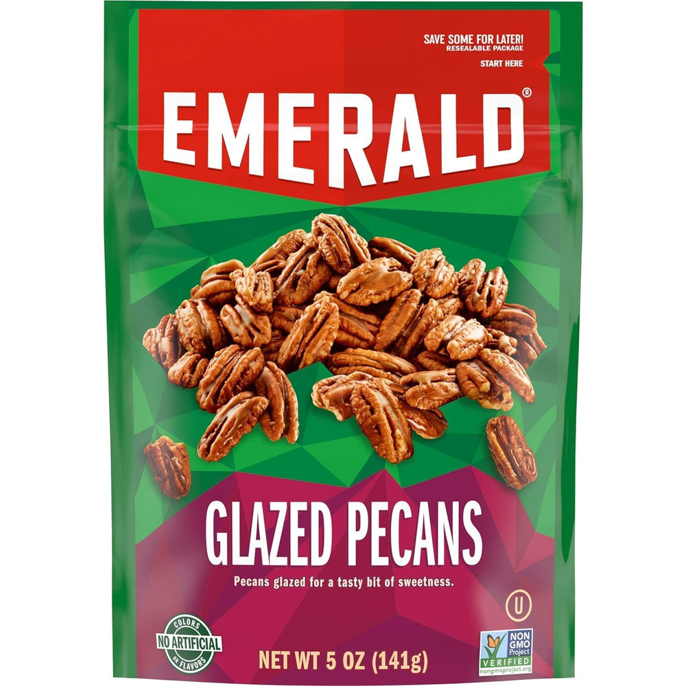 Emerald frente del paquete 5 oz mostrando etiqueta y tamaño práctico