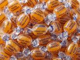 EMPORIUM CANDY bolsa frontal mostrando caramelo butterscotch sin azúcar, ideal para compartir