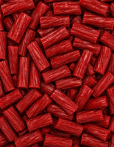 Emporium Candy empaque frontal del Regaliz rojo, muestra tamaño y color