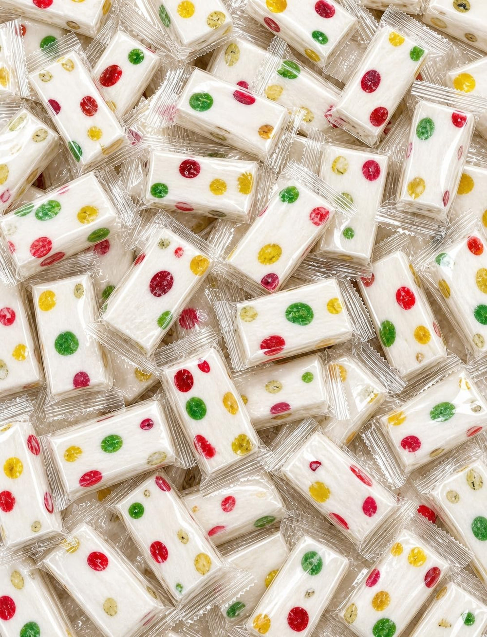 EMPORIUM CANDY paquete Jube Nougat frente, presenta frescura y color