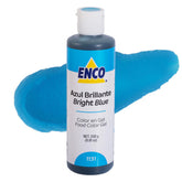 ENCO colorante gel azul vista frontal con envase práctico y profesional