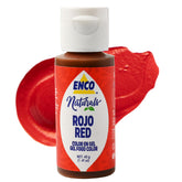 ENCO envase frontal rojo mostrando etiqueta clara y uso práctico