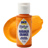 ENCO gel naranja frasco frontal mostrando etiqueta y color brillante