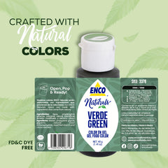 ENCO etiqueta con ingredientes y certificación SQF visible calidad