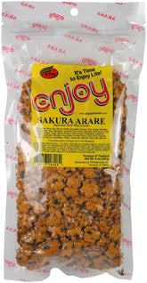 KTM Enjoy paquete frontal de Enjoy Sakura Arare 8 oz mostrando presentación y practicidad