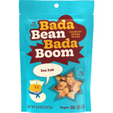 Enlightened Bada Bean vista frontal del empaque con porción lista para comer
