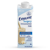 Ensure Surgery frontal del envase mostrando la marca y sabor vainilla beneficios nutricionales