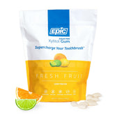 Epic chicle Fresh Fruit paquete frontal muestra 1000 piezas y ventaja ahorro