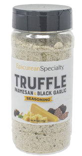 Epicurean Specialty frasco frente mostrando etiqueta y aroma gourmet