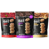 Every Body Eat paquete frontal mostrando los tres sabores y conveniencia