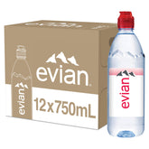 evian pack frontal con 12 botellas, visual práctico para almacenamiento