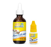 EZ-Sweetz botella 60 mL frente mostrando etiqueta y beneficio conservación