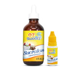 EZ-Sweetz frasco de vidrio 120 ml mostrando el envase y duración