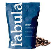 Fabula paquete frontal de granos muestra diseño y frescura para preparar espresso