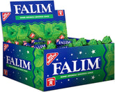Falim chicle paquete frontal mostrando 100 unidades envueltas y frescura instantánea