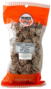 Family li hing mui frontal paquete 6 oz mostrando marca y presentación útil