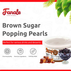 perlas Fanale servidas en un vaso de bubble tea para añadir dulzor y sorpresa