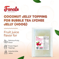 Fanale topping en bubble tea sirviendo un vaso con perlas y nata
