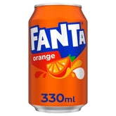Fanta lata pack frontal mostrando 6 latas y diseño atractivo