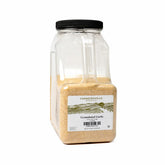 Farmersville Spice Co ajo granulado en jarra frontal, práctico para reabastecer cocinas