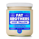 Fat Brothers frasco 14 oz frente mostrando etiqueta y frasco práctico