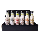 Fee Brothers pack frontal mostrando las seis botellas, variedad inmediata
