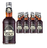 Fentimans Curiosity Cola frontal del pack de 12 botellas mostrando etiqueta premium y tamaño