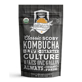 Fermentaholics caja del kit mostrando componentes para empezar kombucha