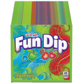 Ferrara Fun Dip empaque frontal mostrando 48 sobres ideal para fiestas