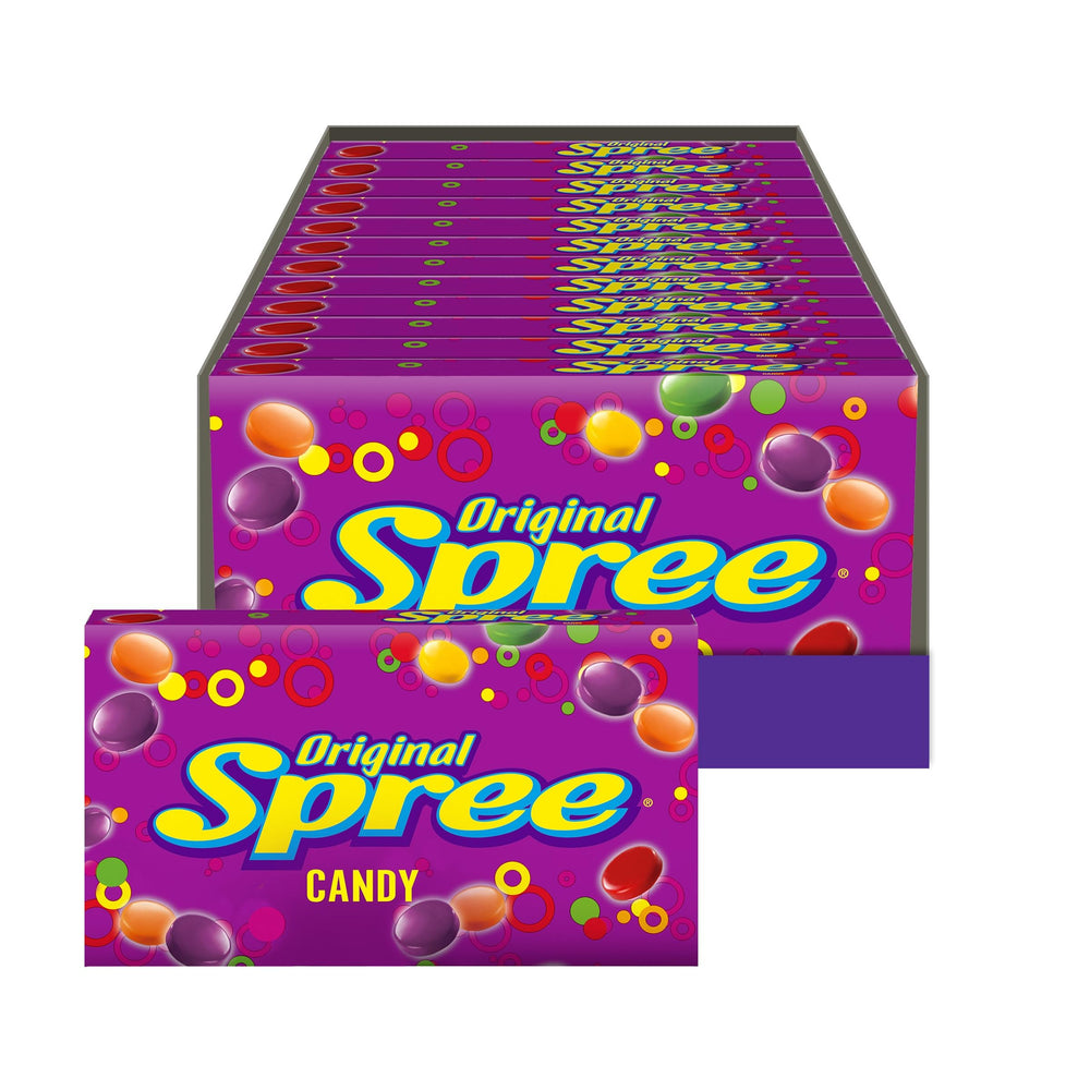 Ferrara Spree caja frontal mostrando colores vibrantes y portabilidad